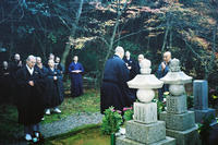 Celebration at cemetery